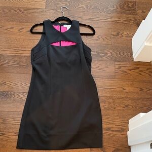 Gretchen Scott Black Dress with Pink Lining - Classic Women's Dress